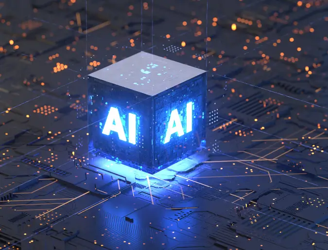 Illustration representing autonomous agents driving intelligent automation and business efficiency