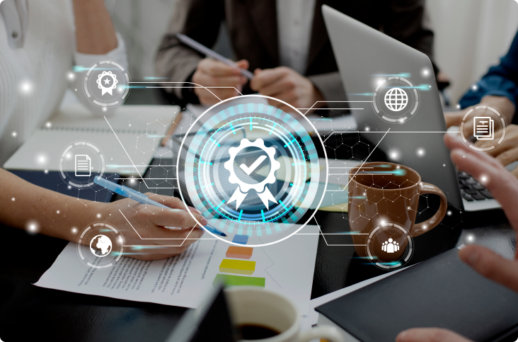 Security and compliance banner representing data protection and regulatory adherence
